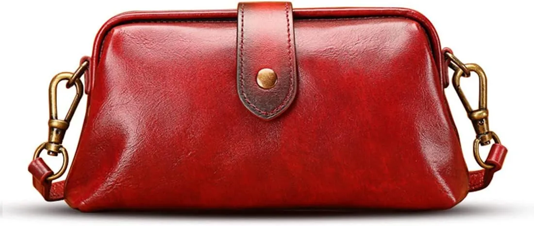 Premium Leather Retro Handmade, Retro Handmade Doctor Bag Crossbody, Trendy Shoulder Purses Commuter BagSmall Women Crossboy, Phone Purse Handbags for Women