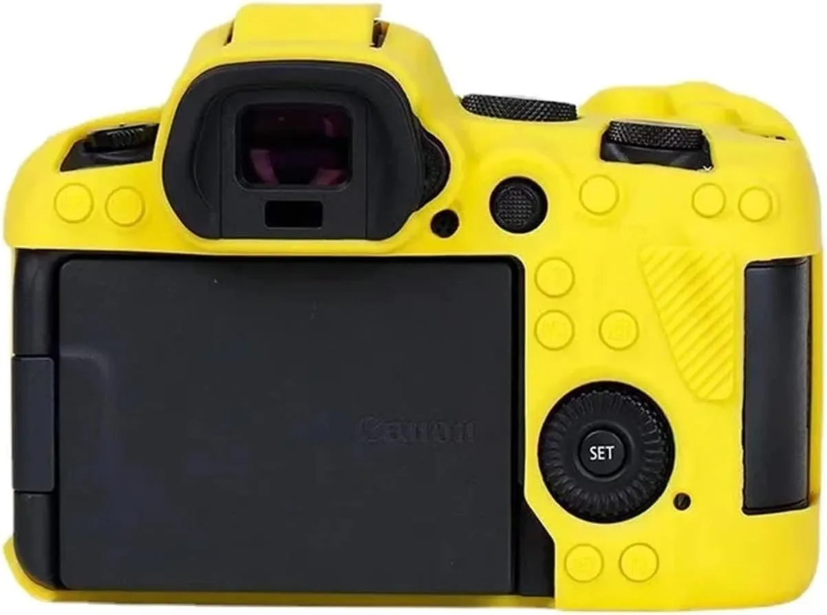 R6 Silicone DSLR Camera Body Case Protective Skin Cover Bag Fit for Canon EOS R6 Digital Cameras(Camera not Included)(Black)