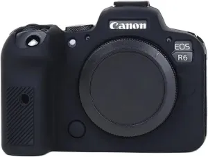 R6 Silicone DSLR Camera Body Case Protective Skin Cover Bag Fit for Canon EOS R6 Digital Cameras(Camera not Included)(Black)
