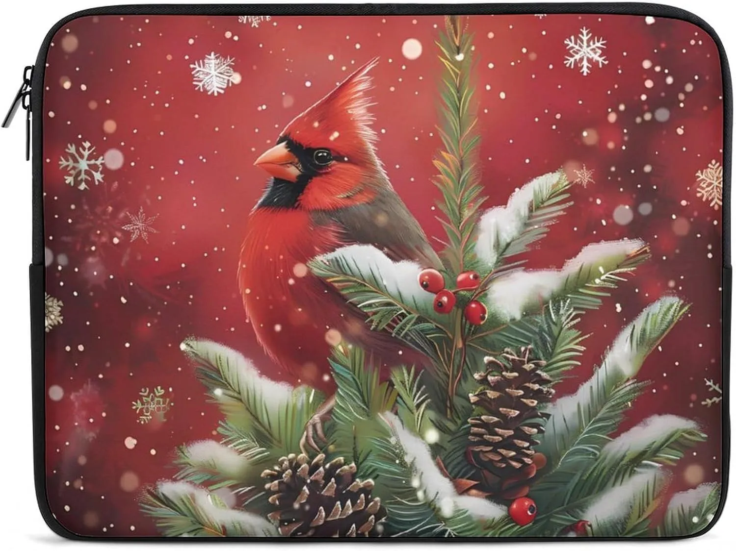 Red Birds Cardinal Laptop Sleeve Case Protective Computer Bag Carrying Briefcase for Men Women