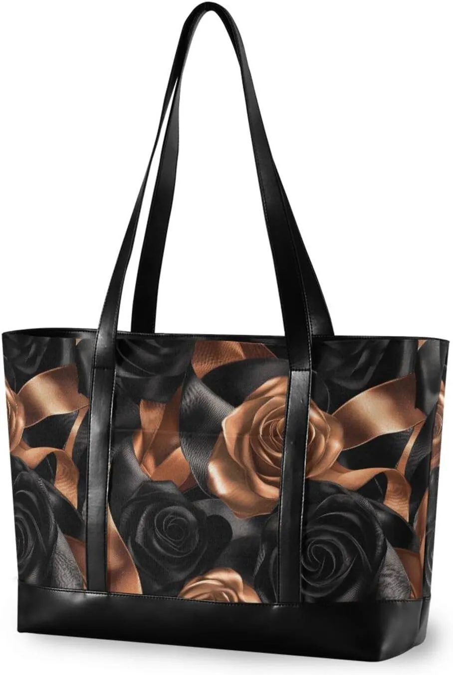 Rose Velvet Ribbon Caramel and Black professional computer bags for women with zipper tote bag for women work for ladies with office bolsos secret para mujeres