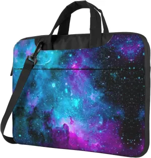 Slim Laptop Shoulder Bag Briefcase Notebook Handbag Computer Carrying Case Cool star river Print 15.6in
