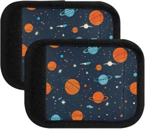 SPRIPORT Colorful Basketball Ball 2 Pack Luggage Handle Wraps for Suitcase Identifier Luggage Makers Covers with ID Tag Luggage Bag Grip Protector Saddle for Travel Flying Airplane Shopping Bag