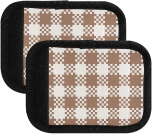 SPRIPORT Striped Plaid 2 Pack Luggage Handle Wraps for Suitcase Identifier Luggage Makers Covers with ID Tag Handle Protective Cover for Travel Flying Airplane Handbag Wallet Shopping Bag