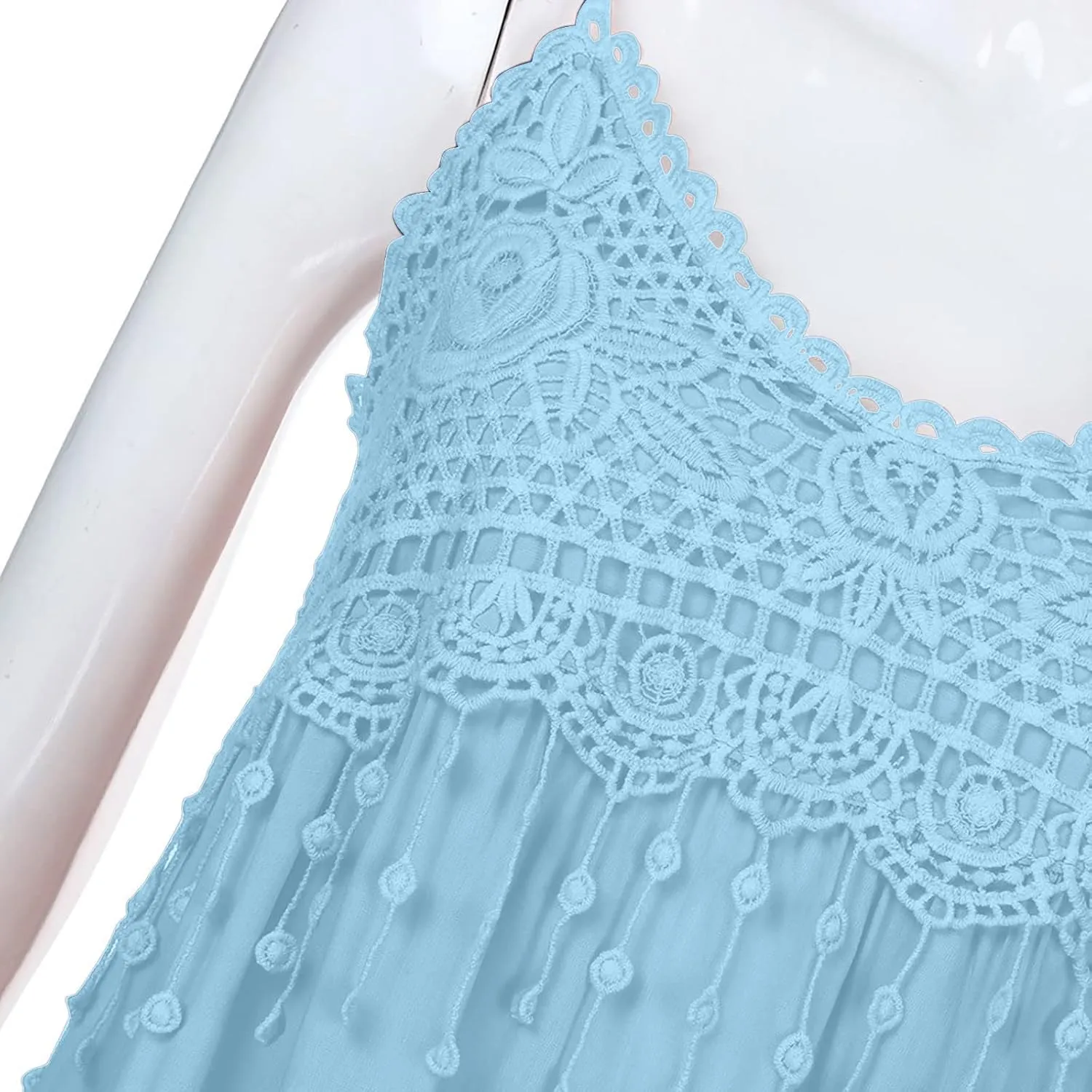 Summer Dresses for Women 2024 Sleeveless Strappy Party Formal Dress Summer Beach Loose Fit Flowy Maxi Sundress