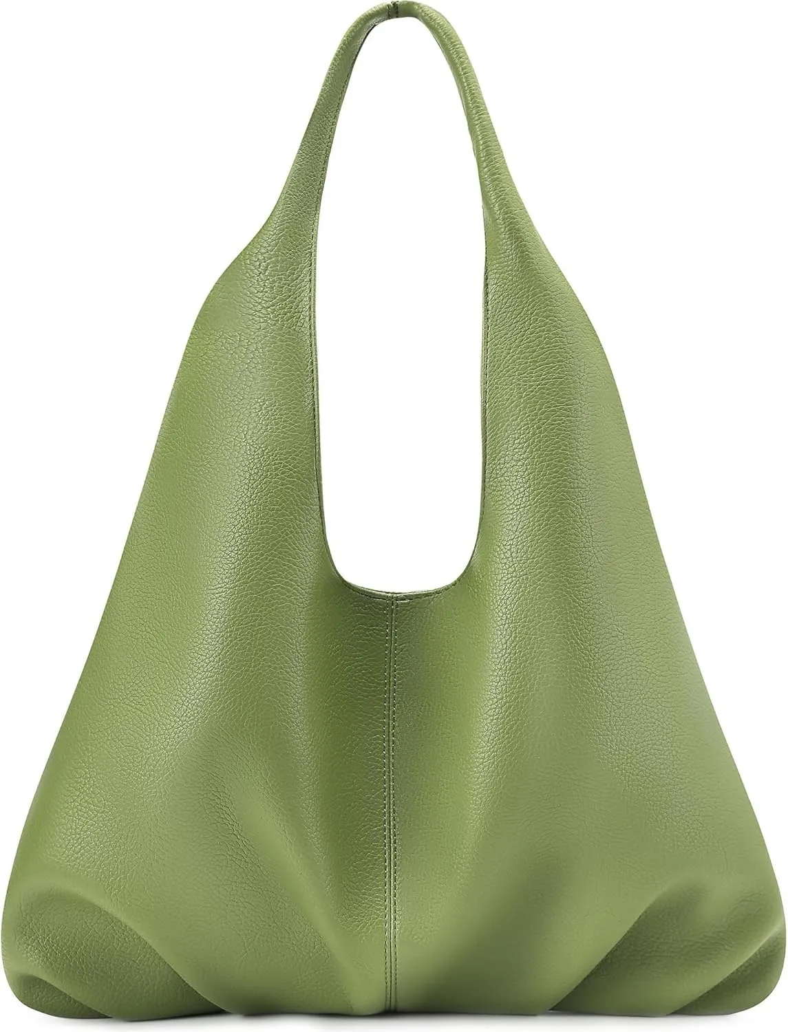 Sustainable Hobo Handbag Women's Retro Vegan Leather Shoulder Purse with Tote Function