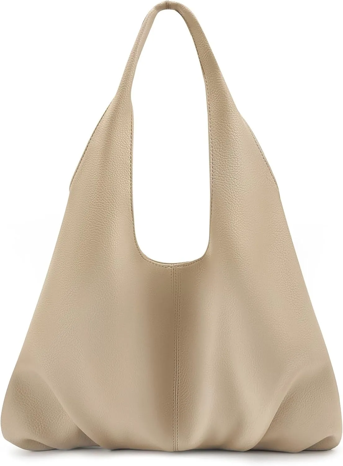 Sustainable Hobo Handbag Women's Retro Vegan Leather Shoulder Purse with Tote Function
