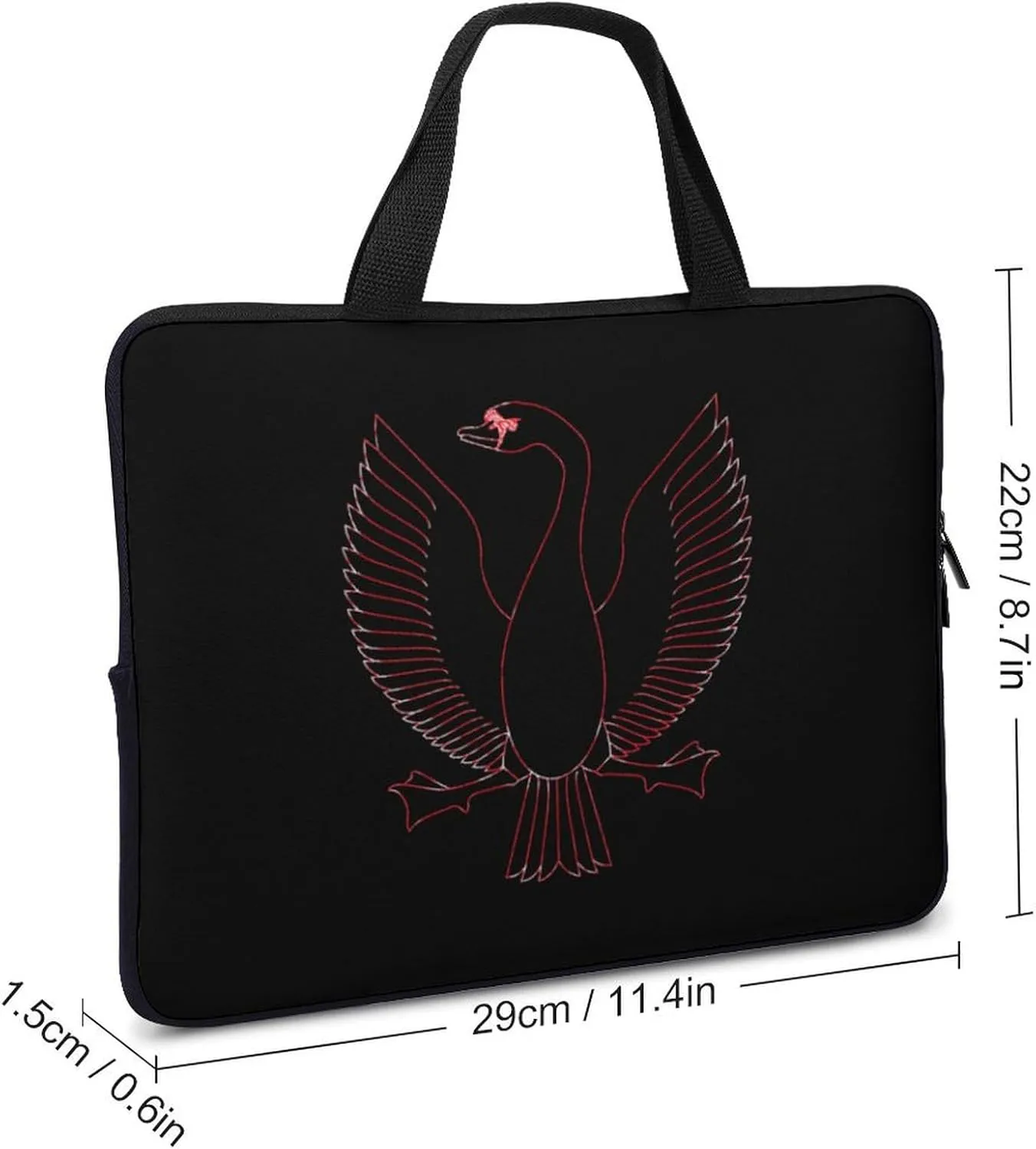 Swan Laptop Sleeve Bag Computer Carrying Case Laptops Protective Cover for Travel Business