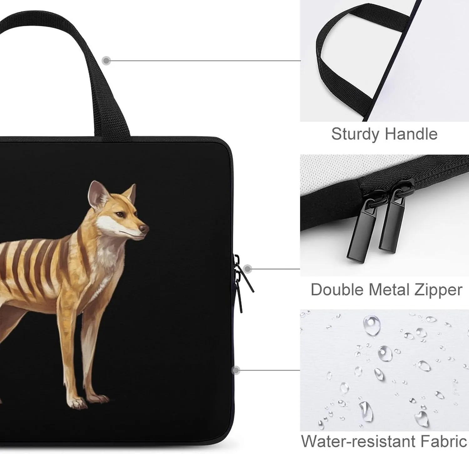 Tasmanian Tiger Laptop Sleeve Bag Computer Carrying Case Laptops Protective Cover for Travel Business