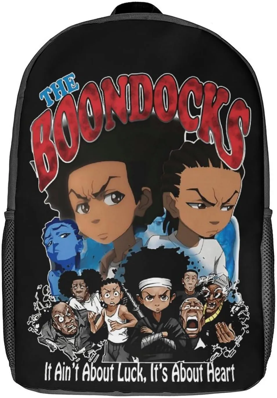 The Boonddocks Backpack Animated Travel Casual Daypack Cool Laptop Bags Cartoon Fans Multi-function Bookbag