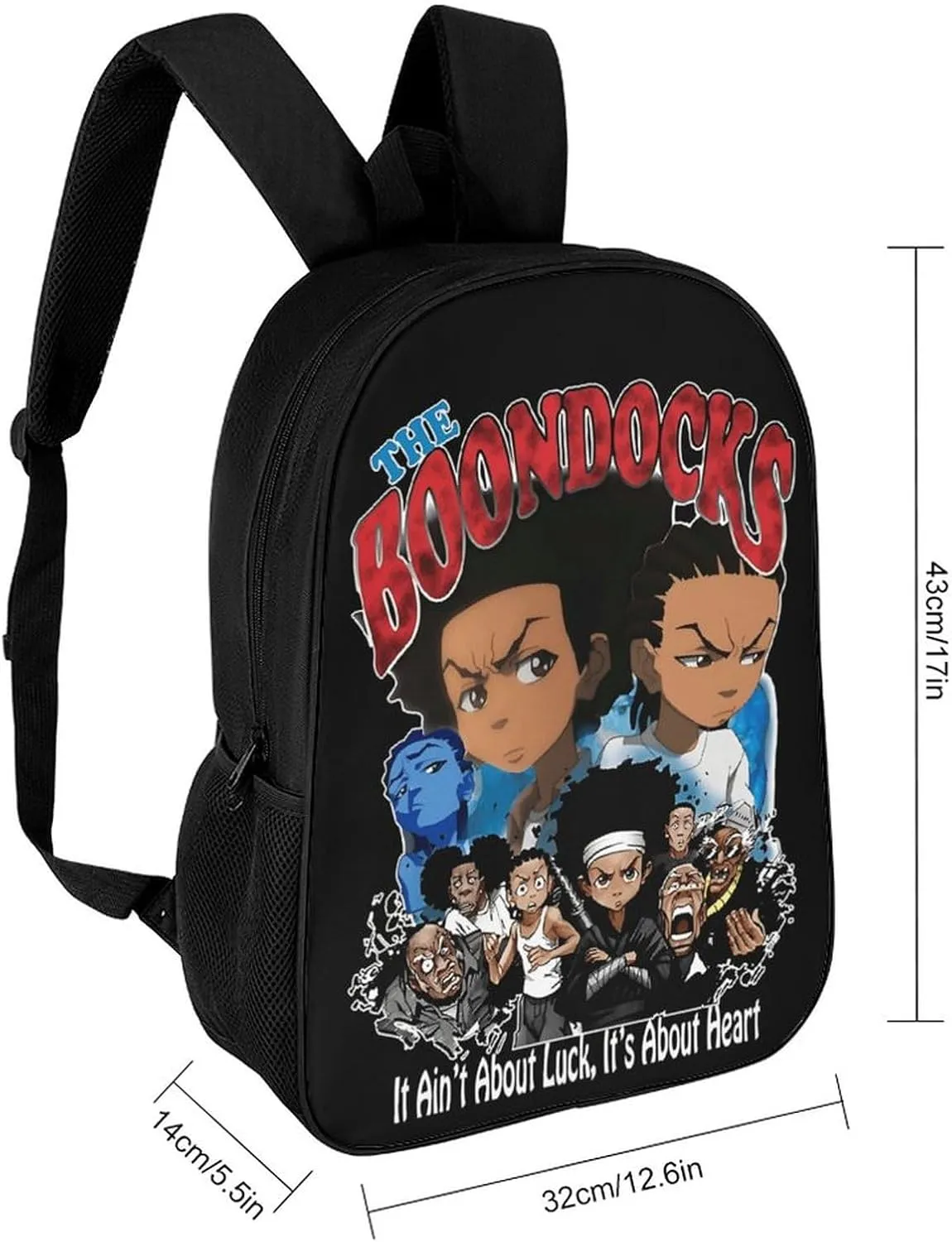 The Boonddocks Backpack Animated Travel Casual Daypack Cool Laptop Bags Cartoon Fans Multi-function Bookbag