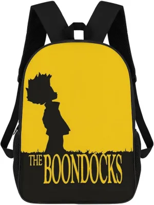 The Boonddocks Backpack Animated Travel Casual Daypack Cool Laptop Bags Cartoon Fans Multi-function Bookbags