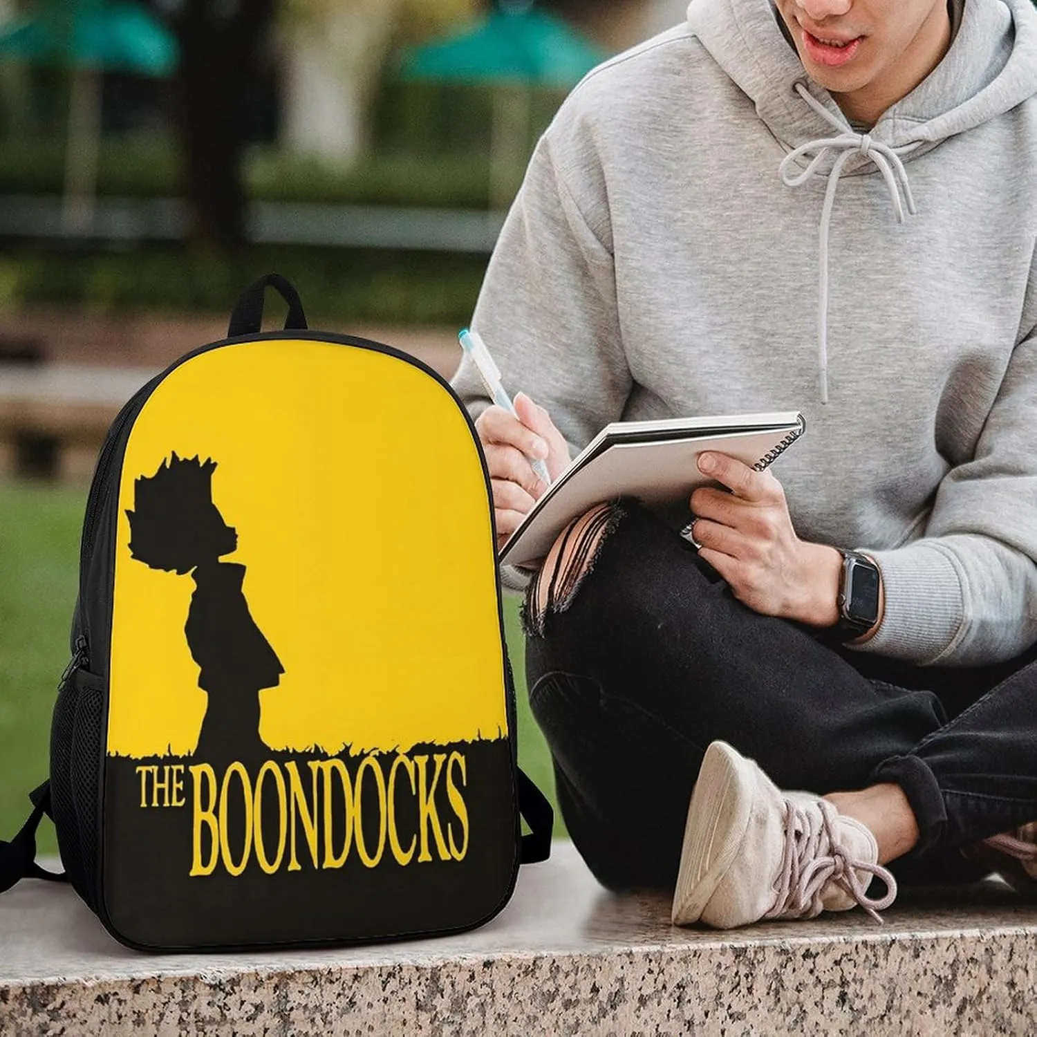 The Boonddocks Backpack Animated Travel Casual Daypack Cool Laptop Bags Cartoon Fans Multi-function Bookbags