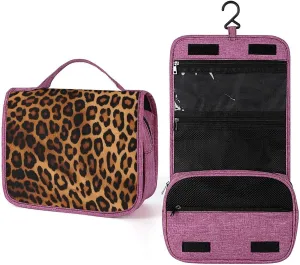 Toiletry Bags, Cool Cheetah Leopard Print Toiletry Bags,travel Makeup Bag with Hanging Hook Suitable for Toiletries,travel Essentials