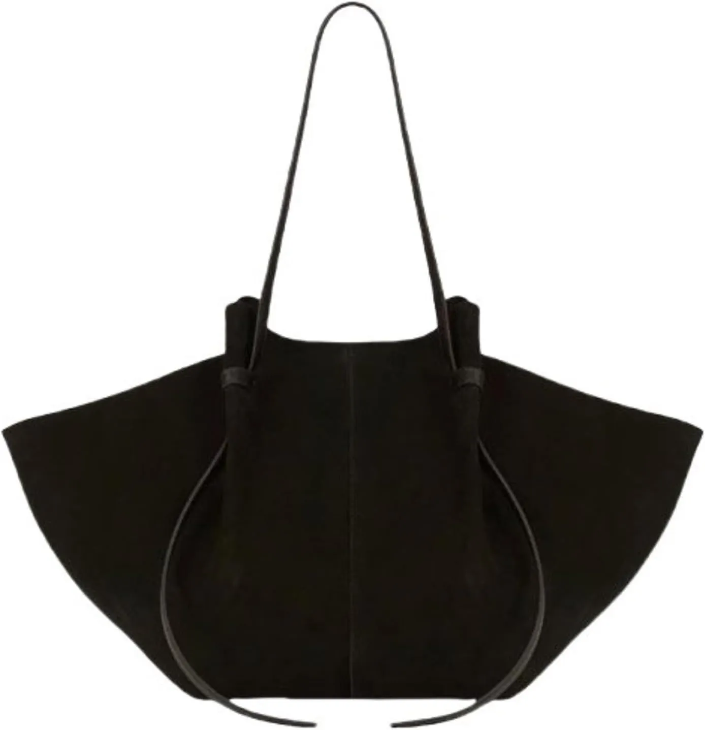 Tote Bags for Women Vintage Suede/Leather Top Handle Trendy Work Bags Shoulder Bag Hobo Purse,Black suede