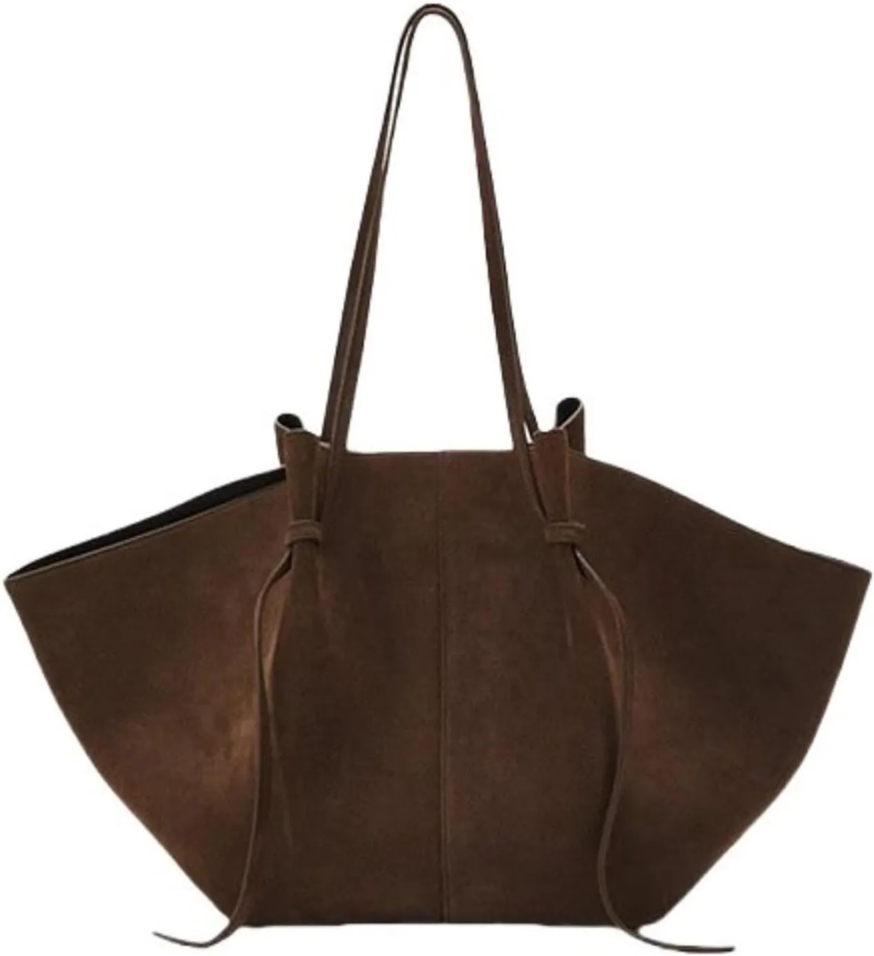 Tote Bags for Women Vintage Suede/Leather Top Handle Trendy Work Bags Shoulder Bag Hobo Purse,Coffee suede