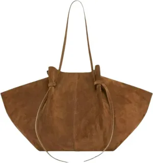 Tote Bags for Women Vintage Suede/Leather Top Handle Trendy Work Bags Shoulder Bag Hobo Purse,Khaki suede