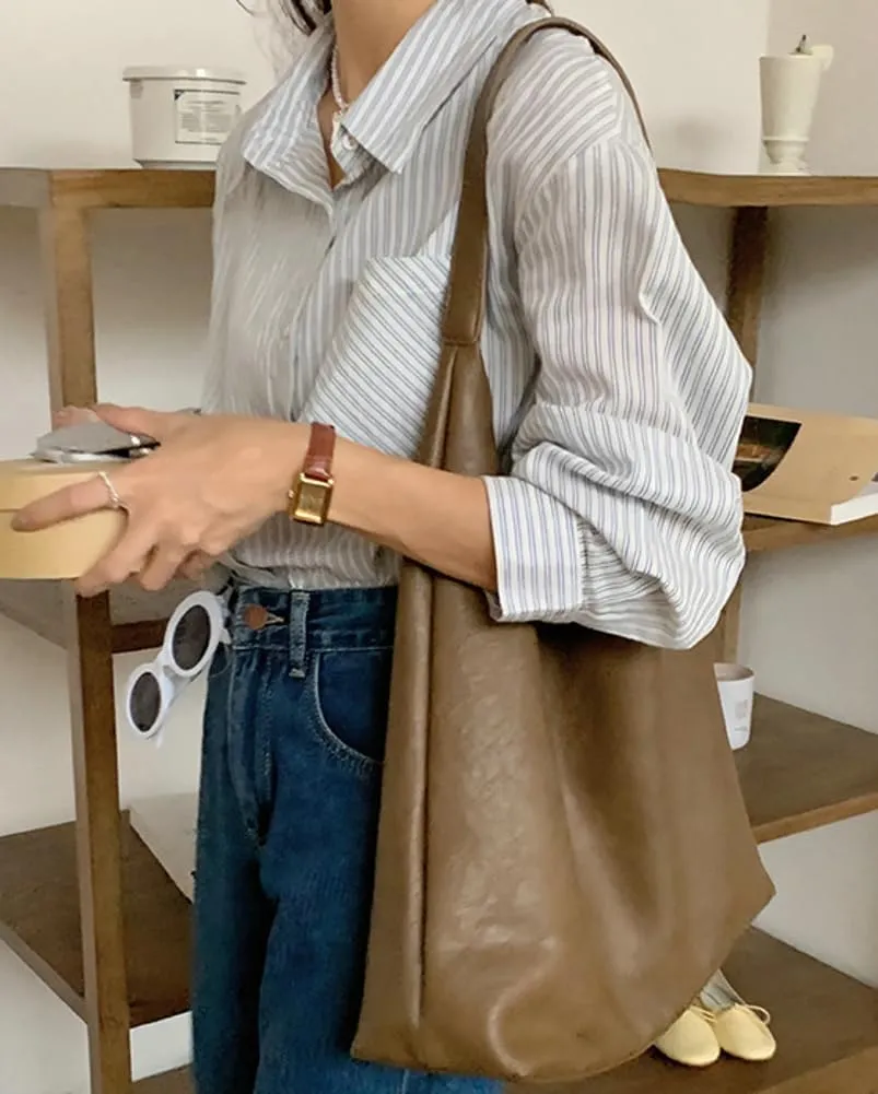 Tote Bags Women Retro Vegan Leather Shoulder Bags Y2k Hobo Purse Vintage Handbags 2024