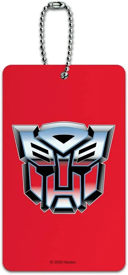 Transformers Autobot Symbol Retro Luggage Card Suitcase Carry-On ID Tag
