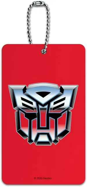 Transformers Autobot Symbol Retro Luggage Card Suitcase Carry-On ID Tag
