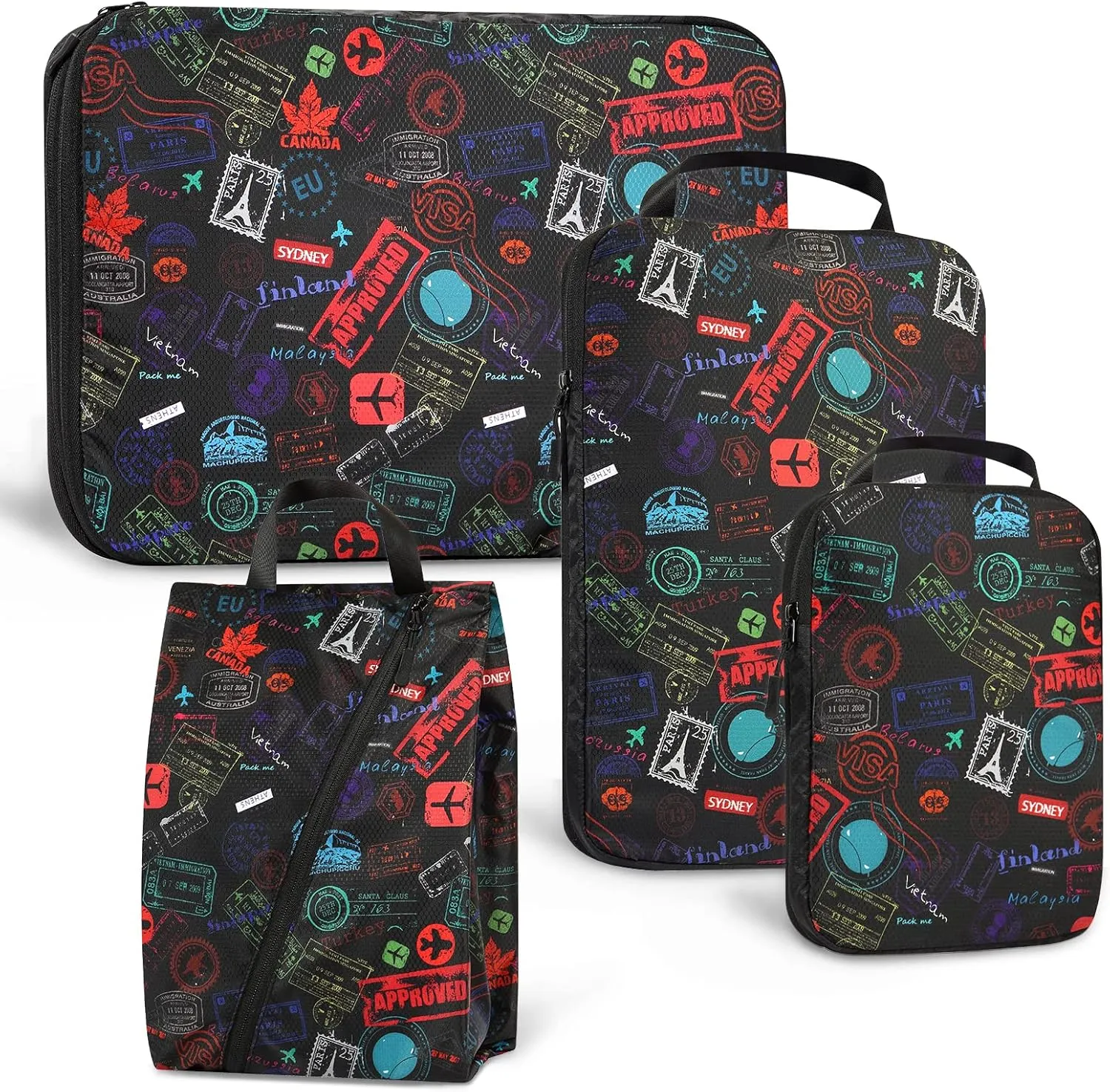 Travelkin 3 Set Packing Cubes - Compression Packing Cubes for Suitcase, Travel Organizers Bag Set