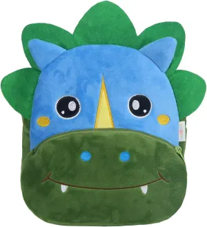VASCHY Toddler Backpack, Boys and Girls Cute Plush Animal Small Daycare Backpack for Little Kids Dinosaur