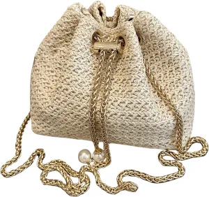 Verdusa Mini Plaid Print Drawstring Tote Bags Casual Handbags Retro Handbag
