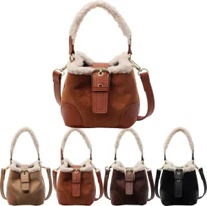 Vintage Fashion Bag With Adjustable Wider Shoulder Strap, Vintage Retro Small Water Bucket Bag, Crossbody Bags for Women