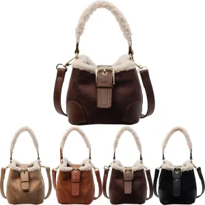 Vintage Fashion Bag With Adjustable Wider Shoulder Strap, Vintage Retro Small Water Bucket Bag, Crossbody Bags for Women