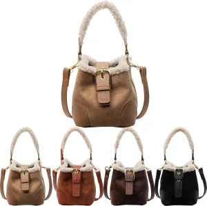 Vintage Fashion Bag With Adjustable Wider Shoulder Strap, Vintage Retro Small Water Bucket Bag, Crossbody Bags for Women