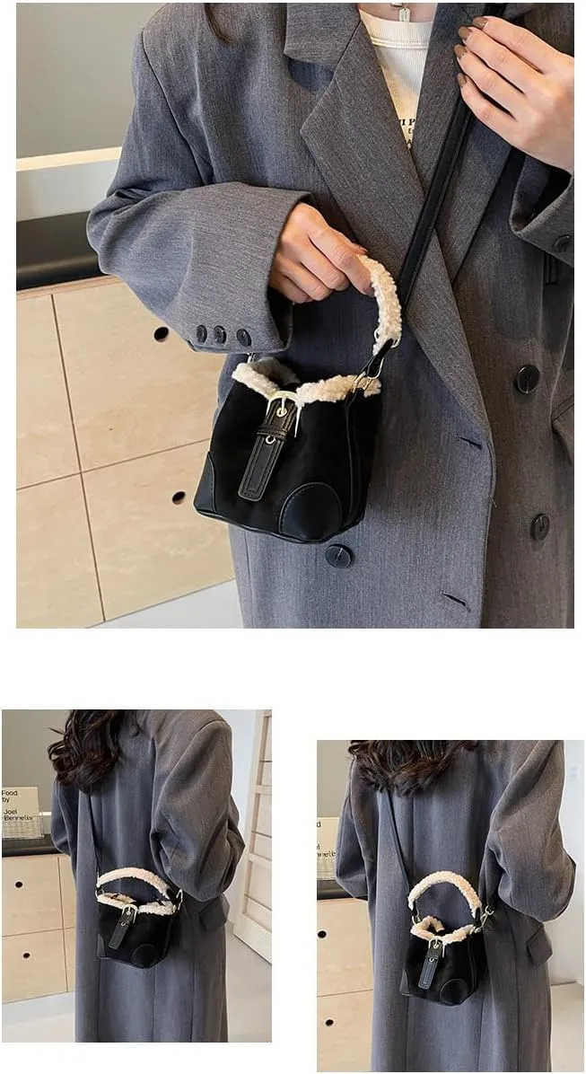 Vintage Fashion Bag With Adjustable Wider Shoulder Strap, Vintage Retro Small Water Bucket Bag, Crossbody Bags for Women