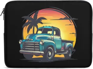 Vintage Truck Laptop Sleeve Case Protective Computer Bag Carrying Briefcase for Men Women 13inch