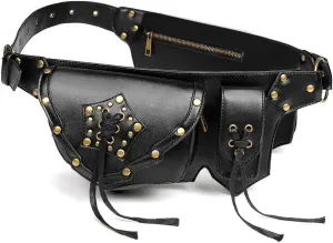 Women Single Shoulder Crossbody Bags Mini Messenger Bag Cellphone Bags Leather Waist Bag Fanny Pack, One Color, One Size