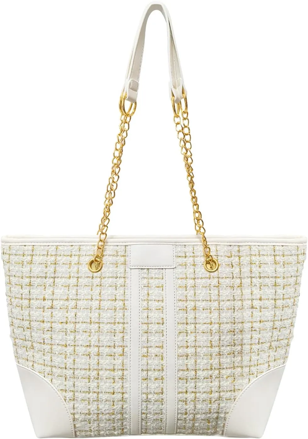 Women Tweed Single shoulder Bag Handbag and Purse Fashion Ladies Chain Quilted Crossbody Bag Evening Bag Clutch 