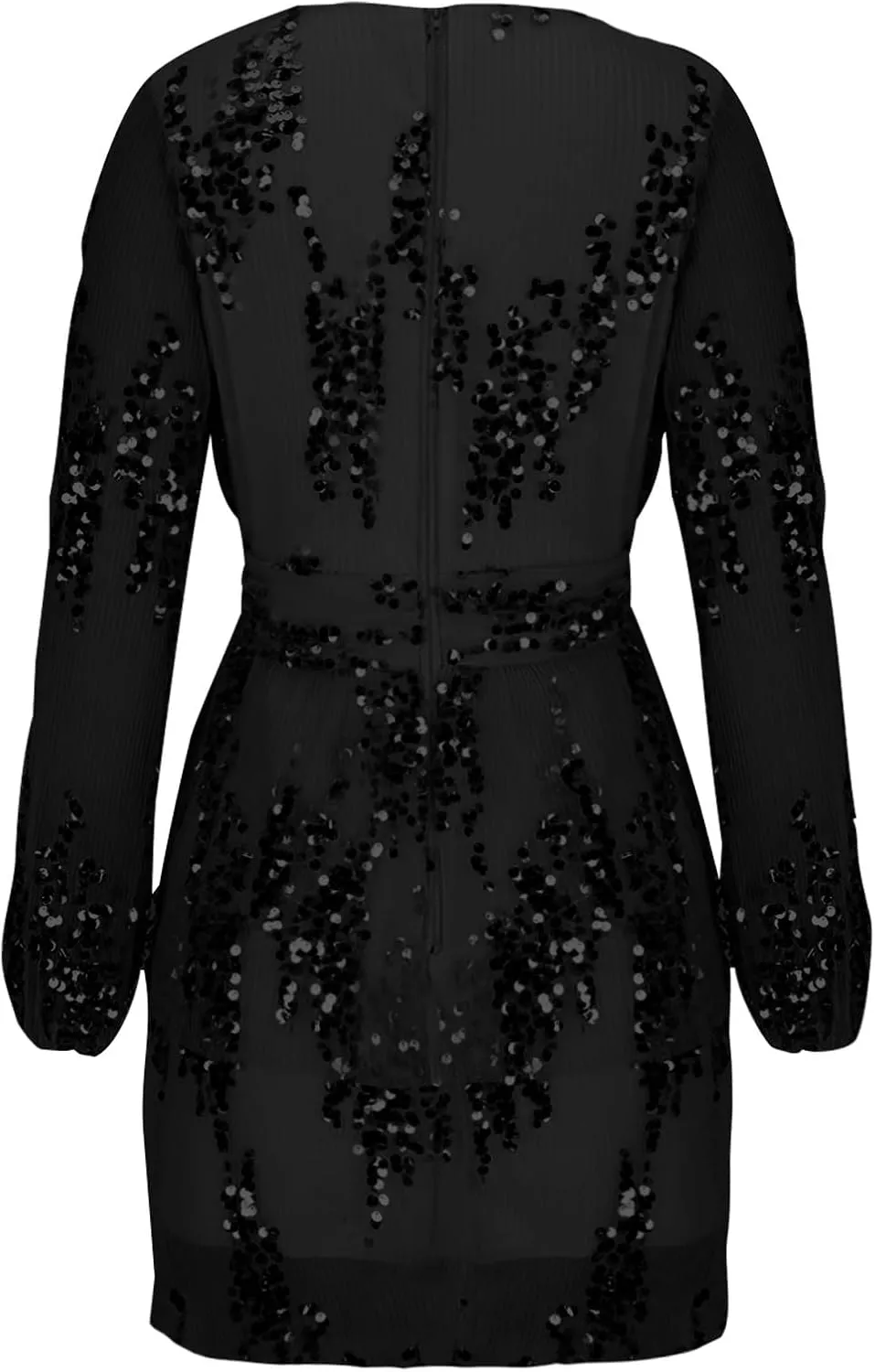 Women's Formal Dresses 2024 Summer Trendy Long Sleeve Lace Ruffle Layered Swing Short Mini Sundress with Pockets