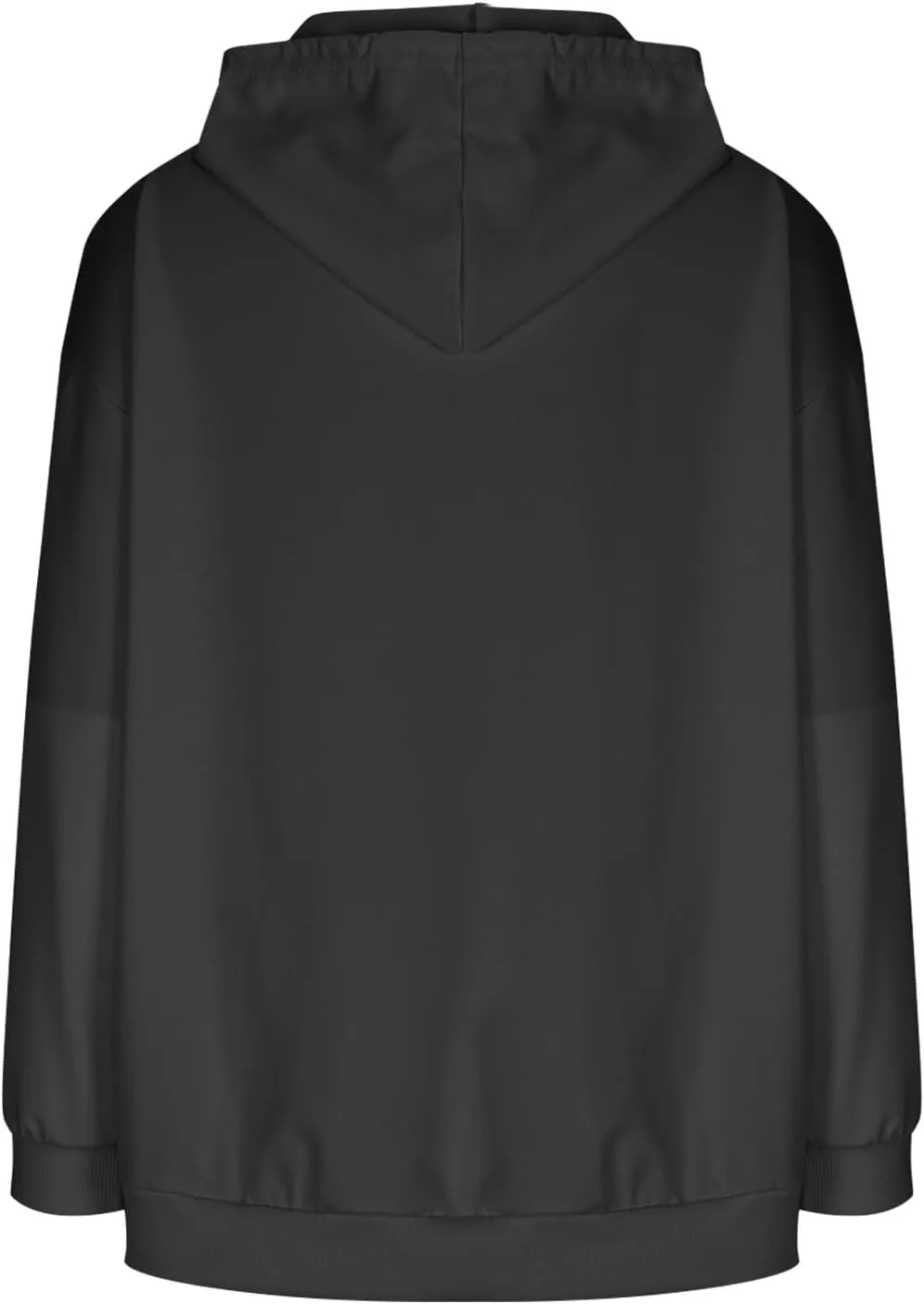 Womens Zip Up Hoodies 2024 Fall Winter Fashion Long Sleeve Hooded Sweatshirt Oversized Fleece Jacket with Pockets