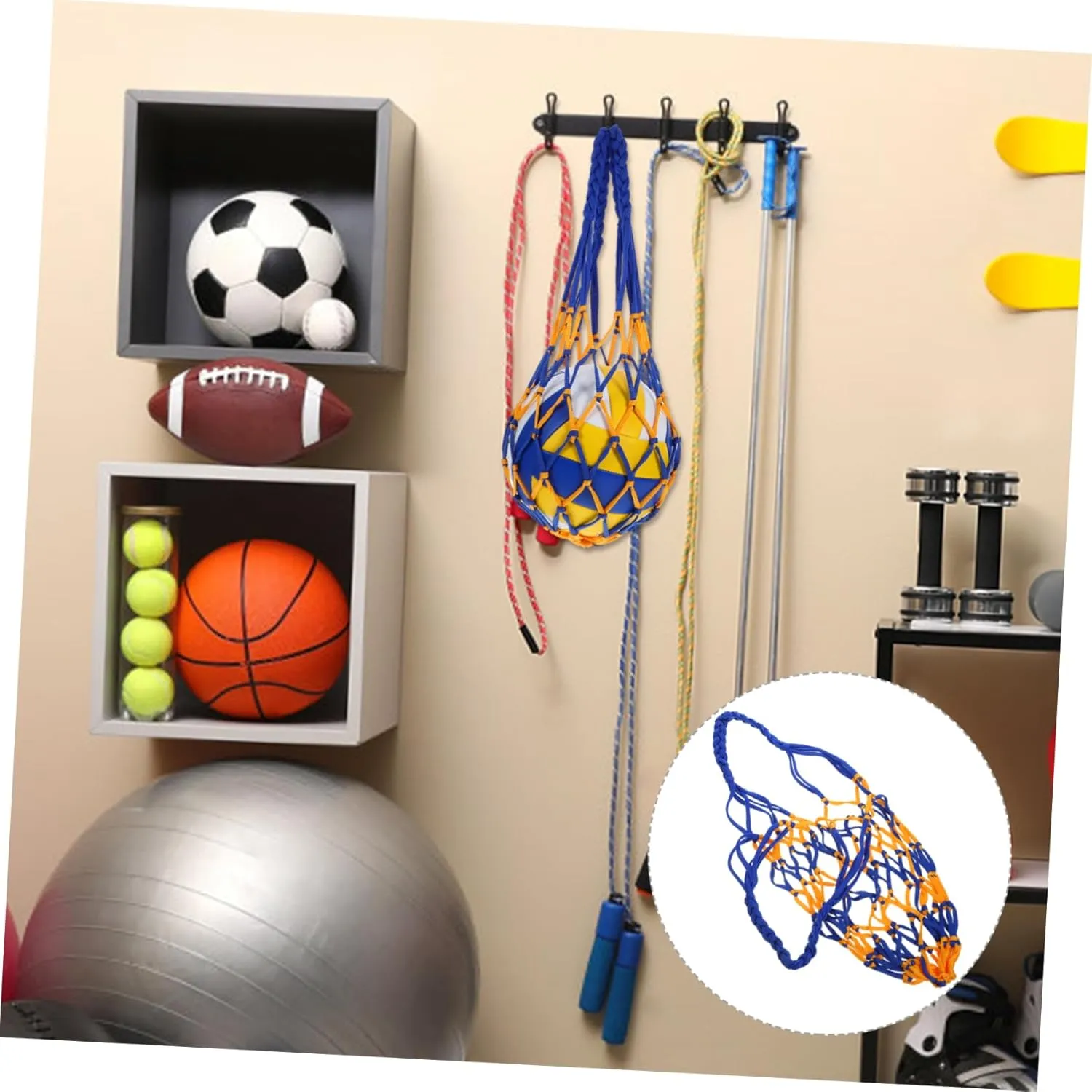 Yardwe Portable Ball Net Bag Basketball Net Football Ball Bag Boot Bag Bag Small Gym Bag Draw Gym Bag Boot Bag